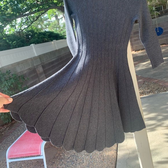 Armani Exchange dark grey merino knit wool dress size XS/TP//EP - Picture 7 of 16